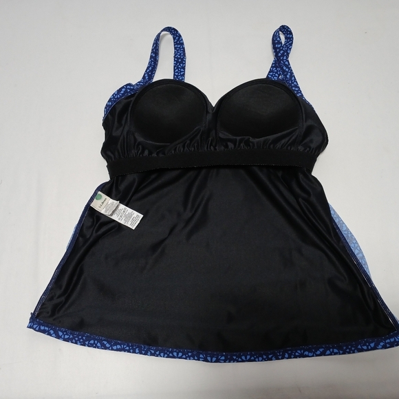 Ll Bean Women Shaping Swimwear Tankini. Size 12 - Picture 4 of 9